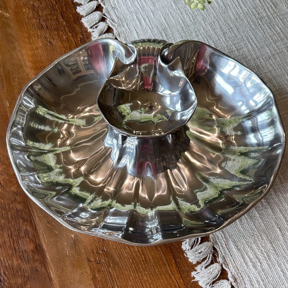 Elegant Silver Plated Serving Dish